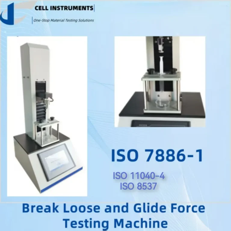 the Break Loose and Glide Force Testing Machine—a versatile, high-precision solution tailored for syringe and packaging material testing.